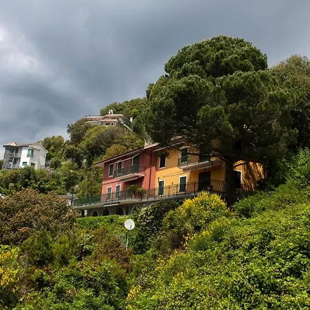 081b) Historic Il Vigneto 49, Sea View, Balcony, Free Private Parking Apartment Moneglia